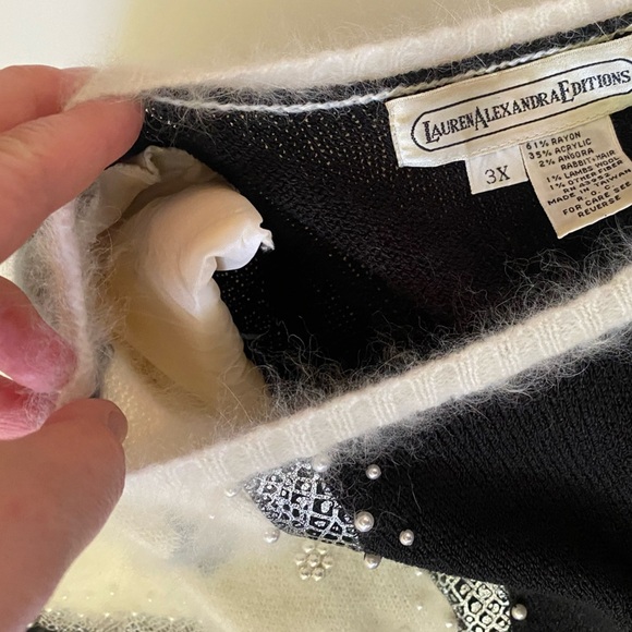 Vintage Angora Blend Long Sleeve Sweeter Dress Plus Size 3X - Picture 11 of 13